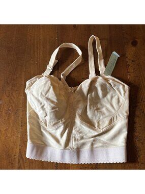Goddess Beige Corset Type Bra Size 40 DDD NWT
